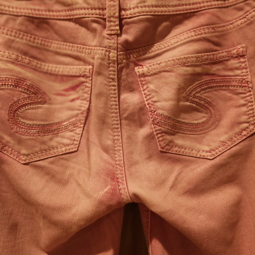 Silver Suki Pink Sequin Capris - Picture 2 of 5